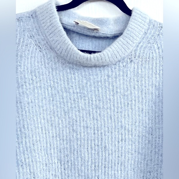 EVERLANE The Alpaca Crew Chambray Blue Sweater Size XXL - Picture 6 of 11